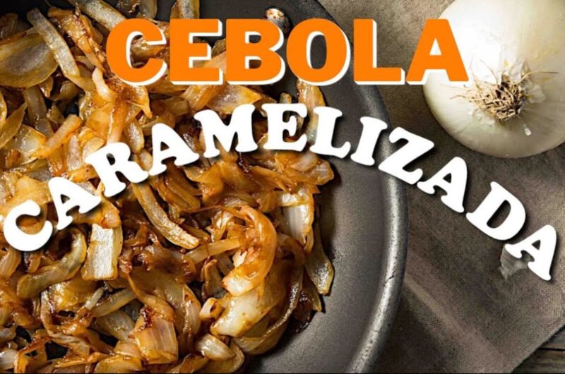 Deliciosa receita de hambúrguer com cebola caramelizada